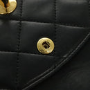 CHANEL Matrasse Chain Shoulder Bag Lamb Skin Black Gold CC Auth bs19047A-23