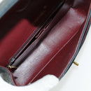 CHANEL Matrasse Chain Shoulder Bag Lamb Skin Black Gold CC Auth bs19047A-25