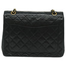 CHANEL Matrasse Chain Shoulder Bag Lamb Skin Black Gold CC Auth bs19047A-3