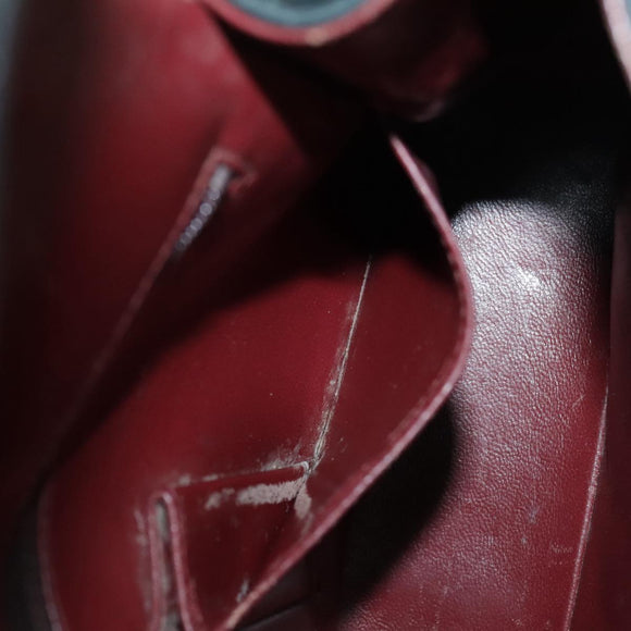 CHANEL Matrasse Chain Shoulder Bag Lamb Skin Black Gold CC Auth bs19047A