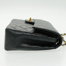 CHANEL Matrasse Chain Shoulder Bag Lamb Skin Black Gold CC Auth bs19047A-5