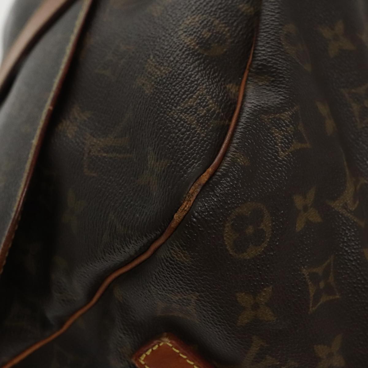 LOUIS VUITTON Monogram Saumur 35 Shoulder Bag M42254 LV Auth bs19050