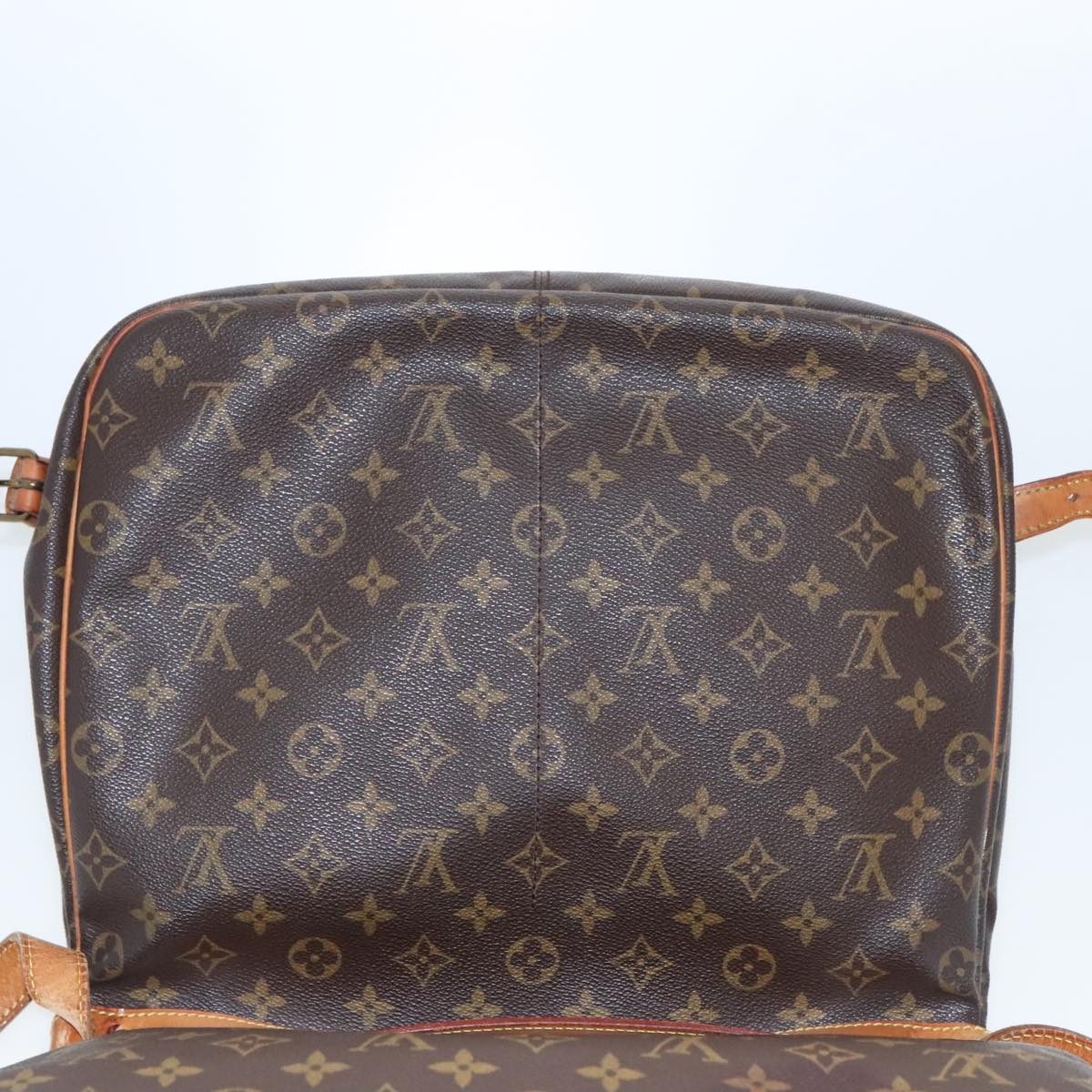 LOUIS VUITTON Monogram Saumur 35 Shoulder Bag M42254 LV Auth bs19050