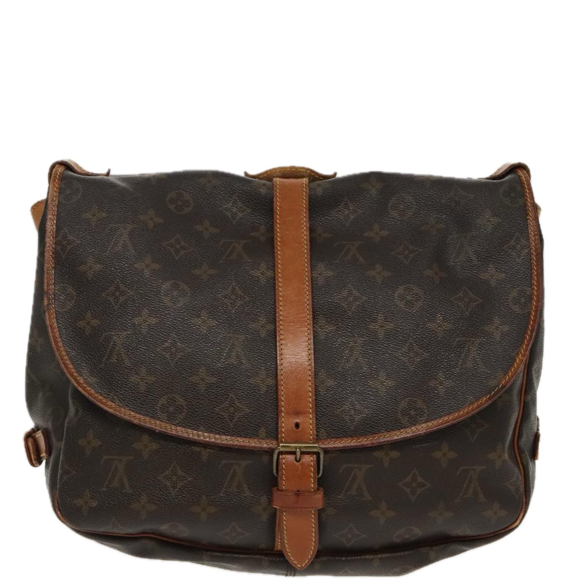 LOUIS VUITTON Monogram Saumur 35 Shoulder Bag M42254 LV Auth bs19050 - 0