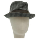 LOUIS VUITTON Hat Cotton S Gray LV Auth bs19057-1