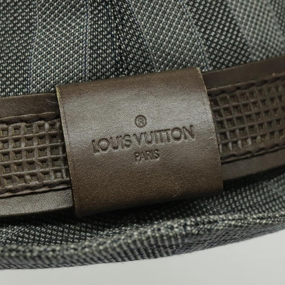 LOUIS VUITTON Hat Cotton S Gray LV Auth bs19057