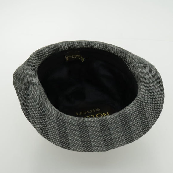LOUIS VUITTON Hat Cotton S Gray LV Auth bs19057