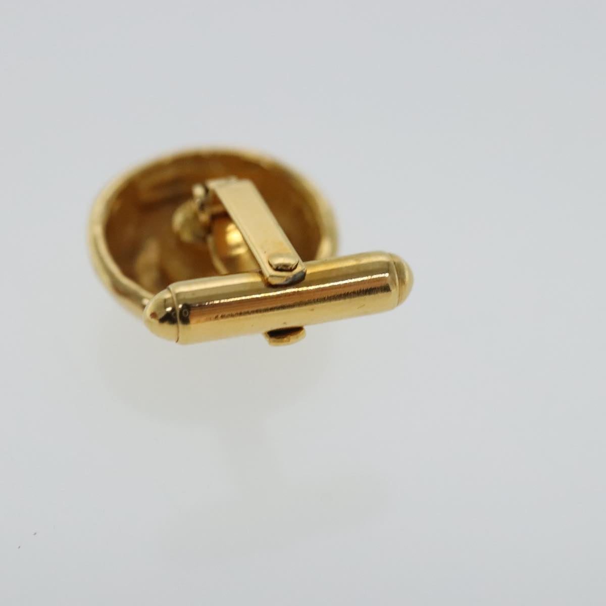 CHANEL Cuffs metal Gold Tone CC Auth bs19063