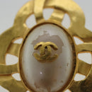 CHANEL Brooch metal Gold Tone CC Auth bs19066-8