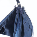 Christian Dior Saddle Pouch Accessory Pouch Denim Blue Silver Auth bs19083-11