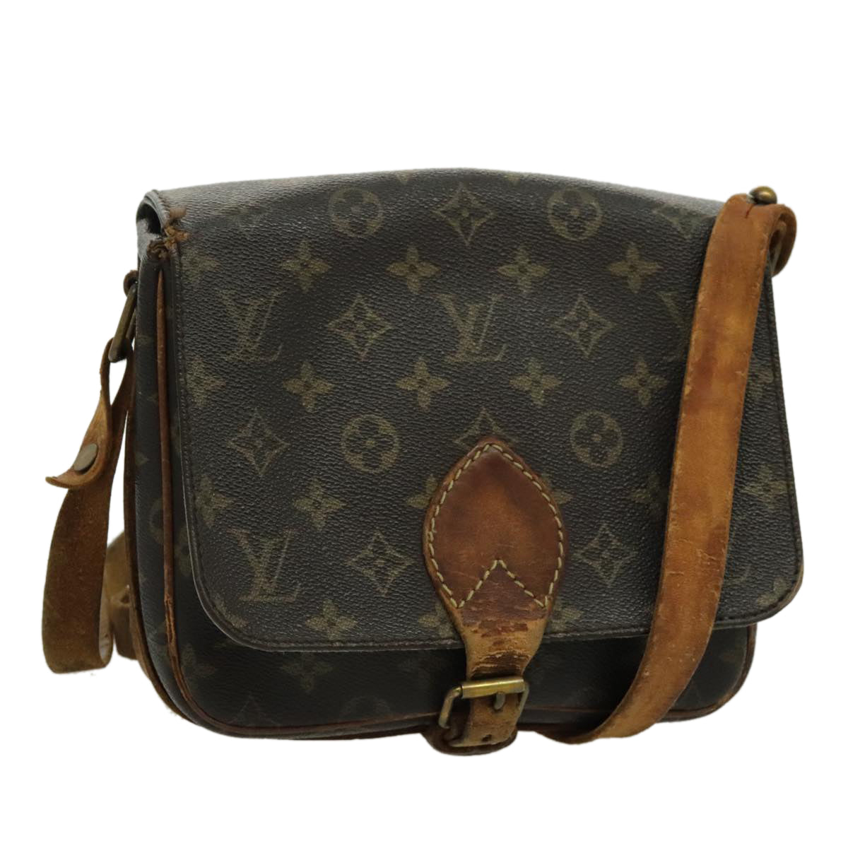 LOUIS VUITTON Monogram Cartouchiere MM Shoulder Bag M51253 LV Auth bs19087