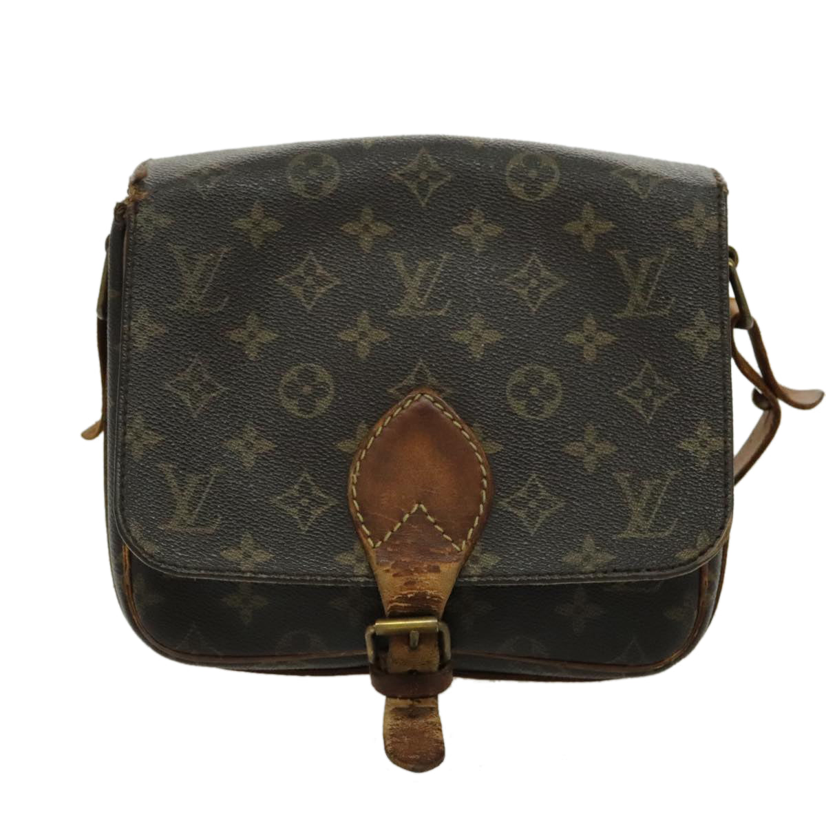 LOUIS VUITTON Monogram Cartouchiere MM Shoulder Bag M51253 LV Auth bs19087