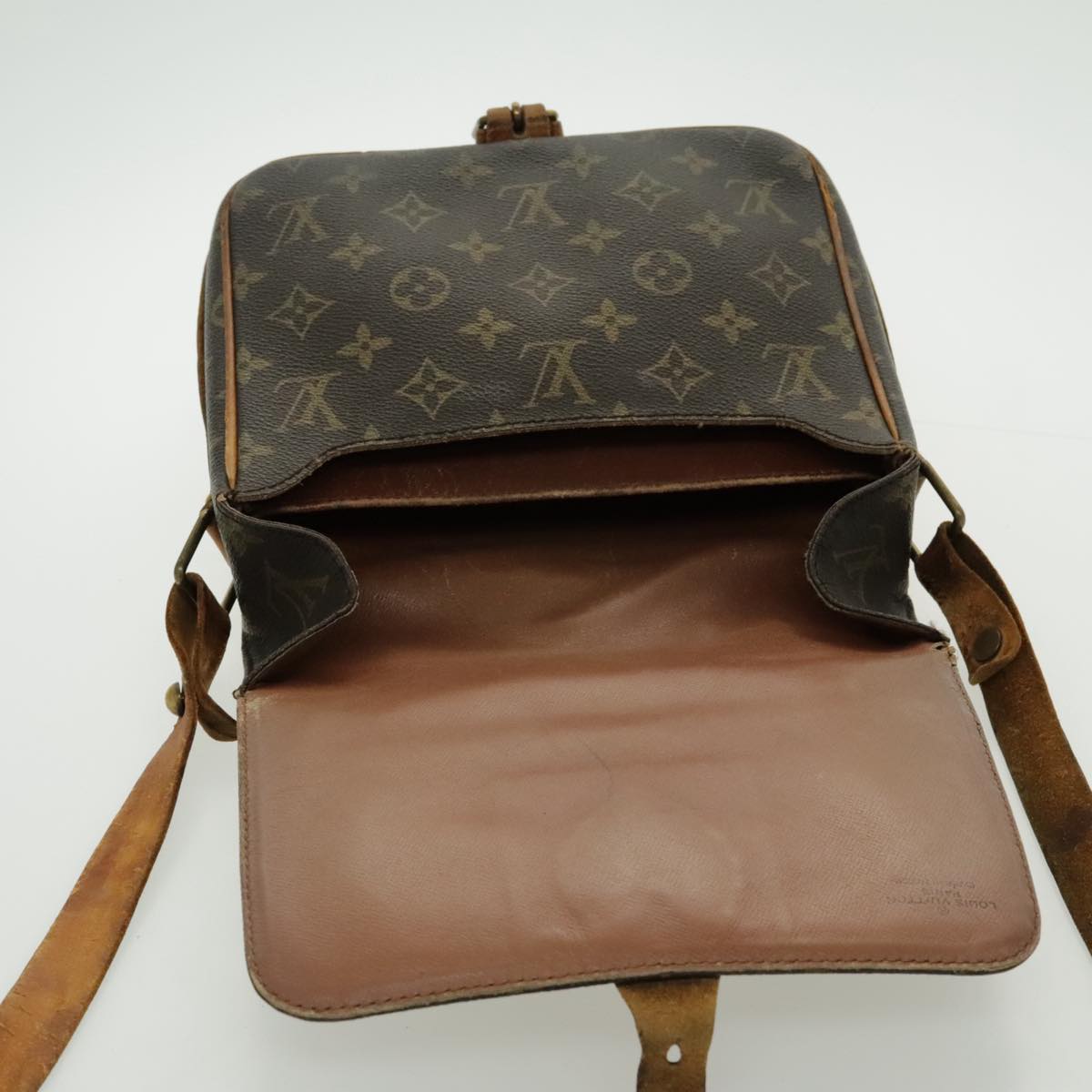 LOUIS VUITTON Monogram Cartouchiere MM Shoulder Bag M51253 LV Auth bs19087