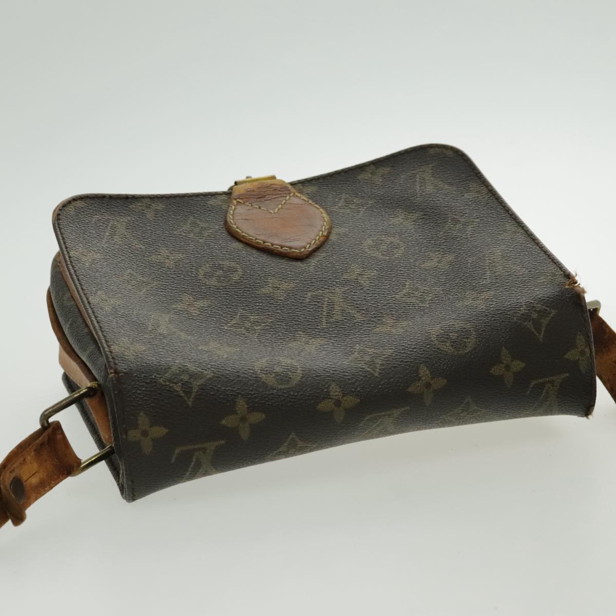 LOUIS VUITTON Monogram Cartouchiere MM Shoulder Bag M51253 LV Auth bs19087