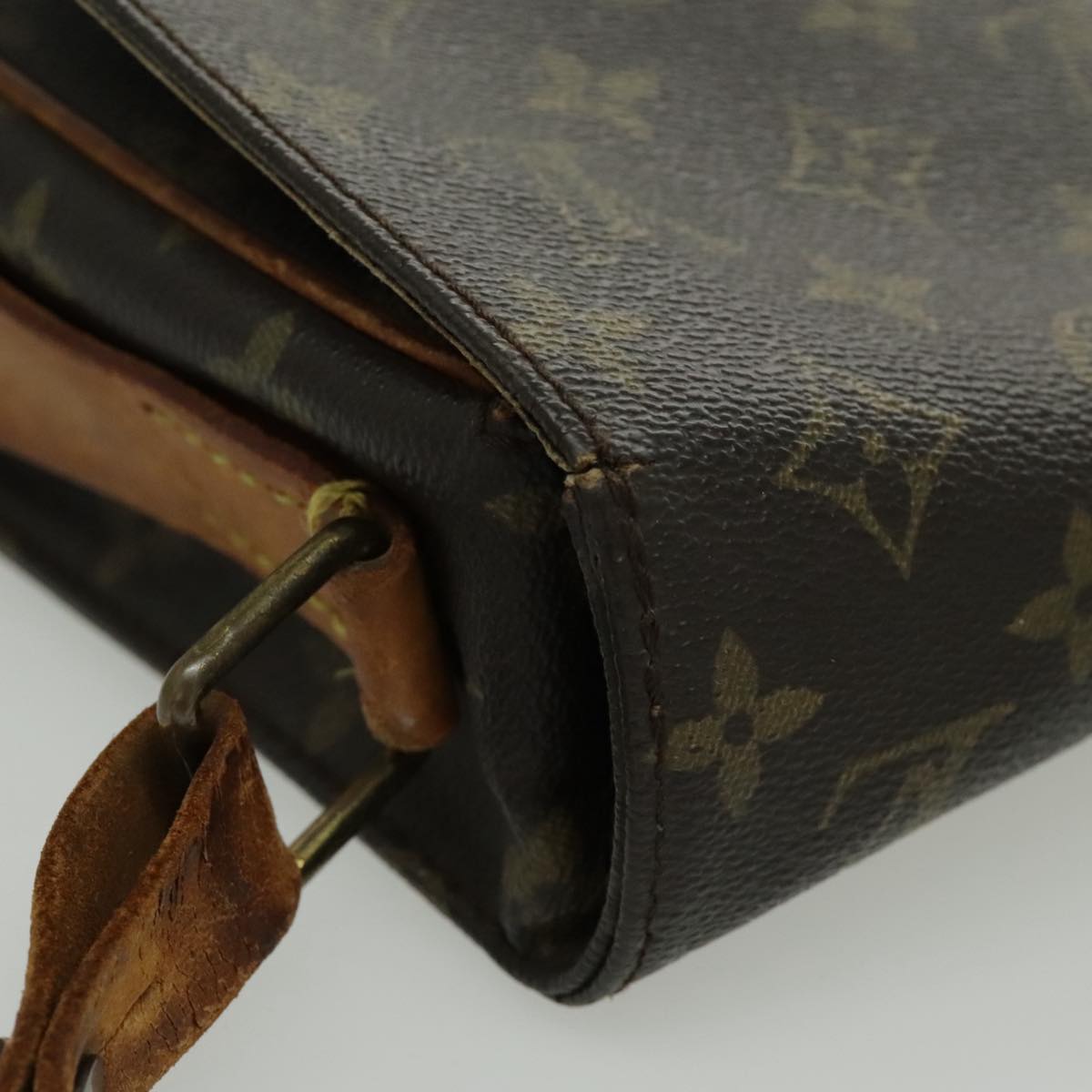 LOUIS VUITTON Monogram Cartouchiere MM Shoulder Bag M51253 LV Auth bs19087