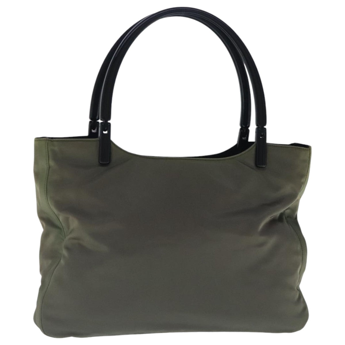 PRADA Tote Bag Nylon Khaki Auth bs19095