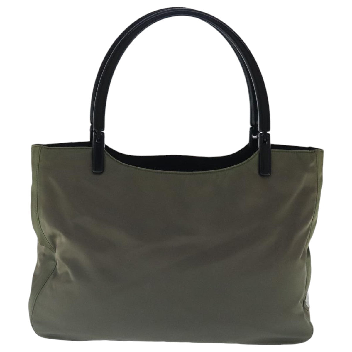 PRADA Tote Bag Nylon Khaki Auth bs19095