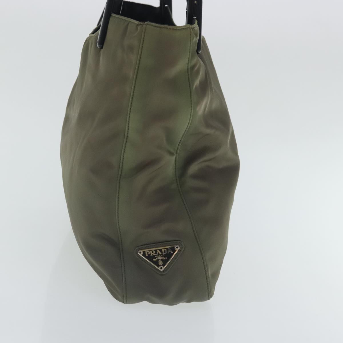 PRADA Tote Bag Nylon Khaki Auth bs19095