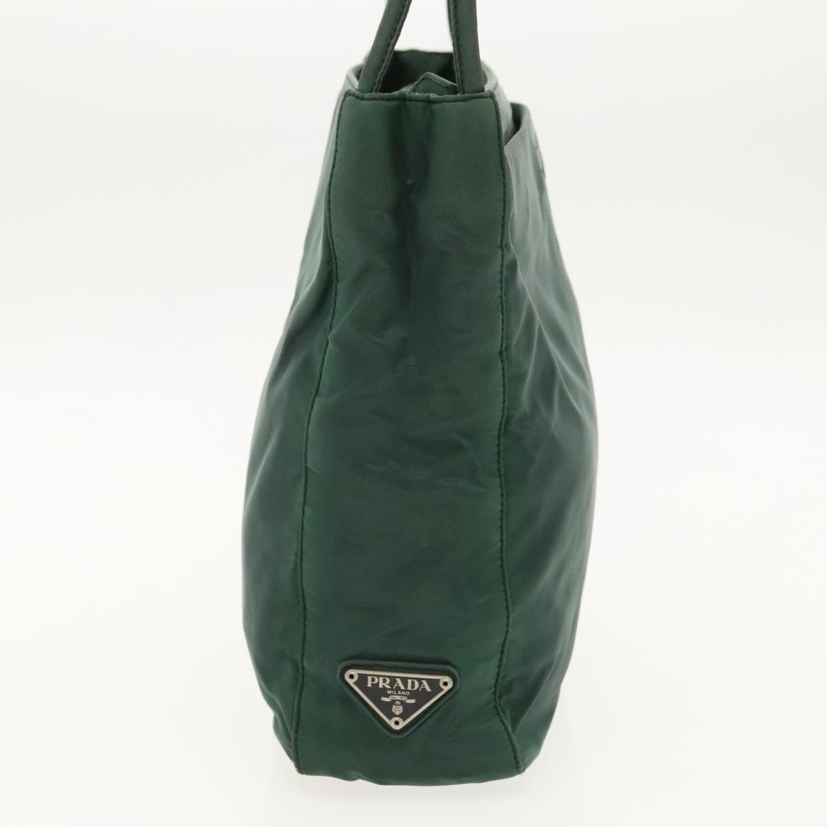 PRADA Tote Bag Nylon Green Auth bs19096