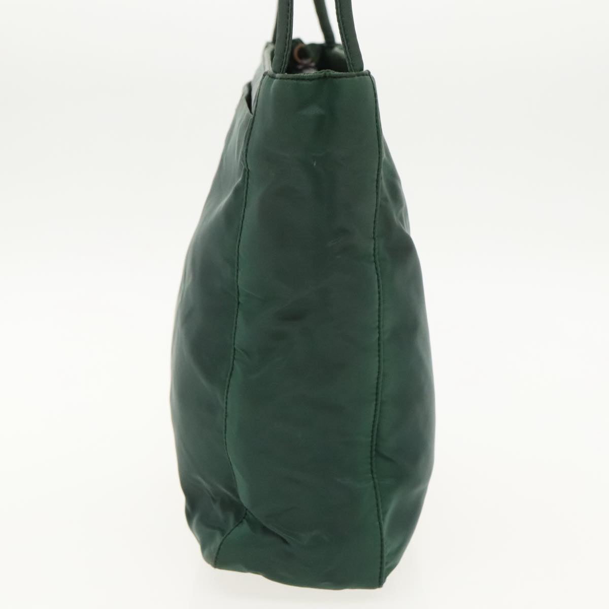 PRADA Tote Bag Nylon Green Auth bs19096