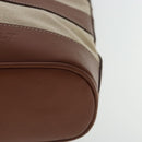 BALLY Tote Bag Canvas Leather 2Set Beige Brown Red Auth bs19097-11