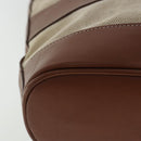 BALLY Tote Bag Canvas Leather 2Set Beige Brown Red Auth bs19097-12
