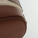 BALLY Tote Bag Canvas Leather 2Set Beige Brown Red Auth bs19097-13