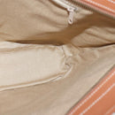 BALLY Tote Bag Canvas Leather 2Set Beige Brown Red Auth bs19097-17