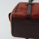 BALLY Tote Bag Canvas Leather 2Set Beige Brown Red Auth bs19097-29