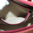 BALLY Tote Bag Canvas Leather 2Set Beige Brown Red Auth bs19097-37