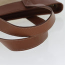 BALLY Tote Bag Canvas Leather 2Set Beige Brown Red Auth bs19097-7