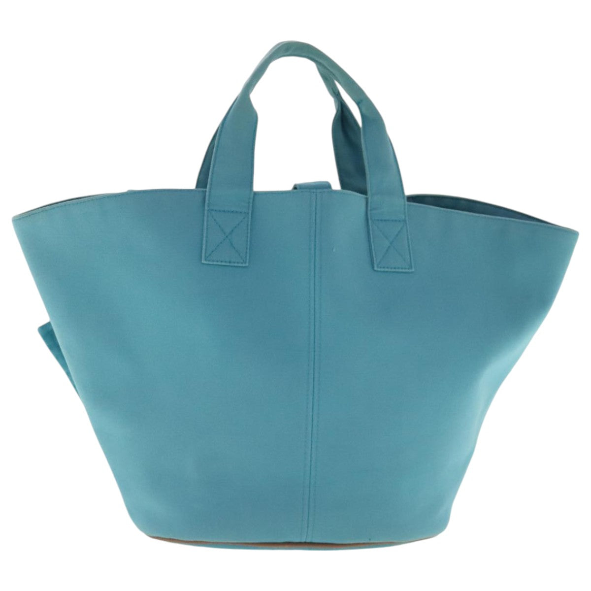 HERMES Panniers Tote Bag Canvas Blue Auth bs19099 - 0