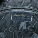 Salvatore Ferragamo Shoulder Bag Canvas Brown Gold Auth bs19110-12