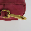 PRADA Pouch Nylon Pink Gold Auth bs19124-13
