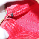 PRADA Pouch Nylon Pink Gold Auth bs19124-18