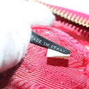 PRADA Pouch Nylon Pink Gold Auth bs19124-19