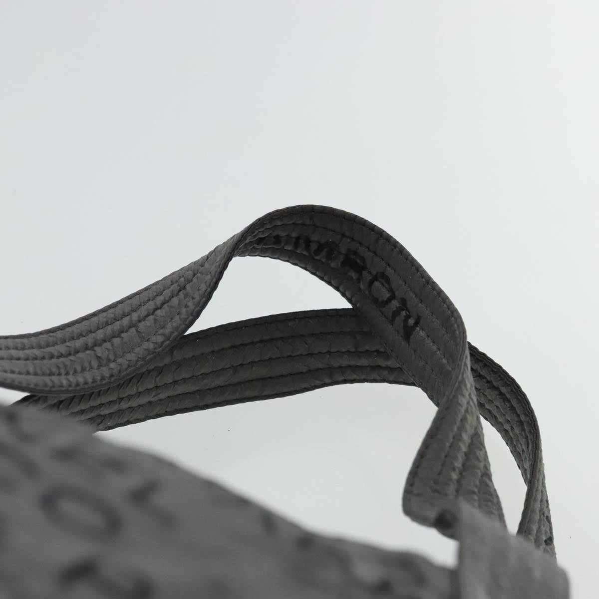 CHANEL Unlimited Tote Bag Nylon Silver CC Auth bs19128