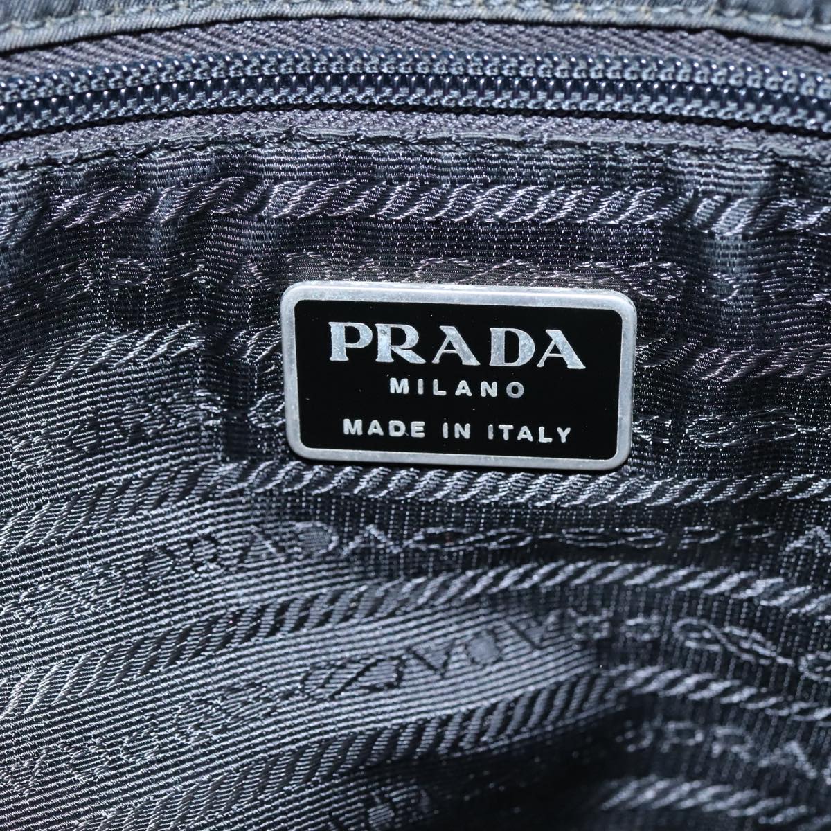 PRADA Tote Bag Nylon Black Auth bs19132