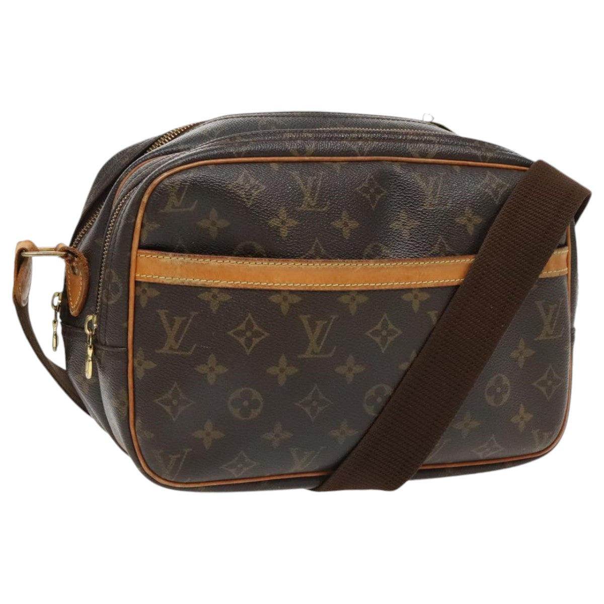 LOUIS VUITTON Monogram Reporter PM Shoulder Bag M45254 LV Auth bs19140