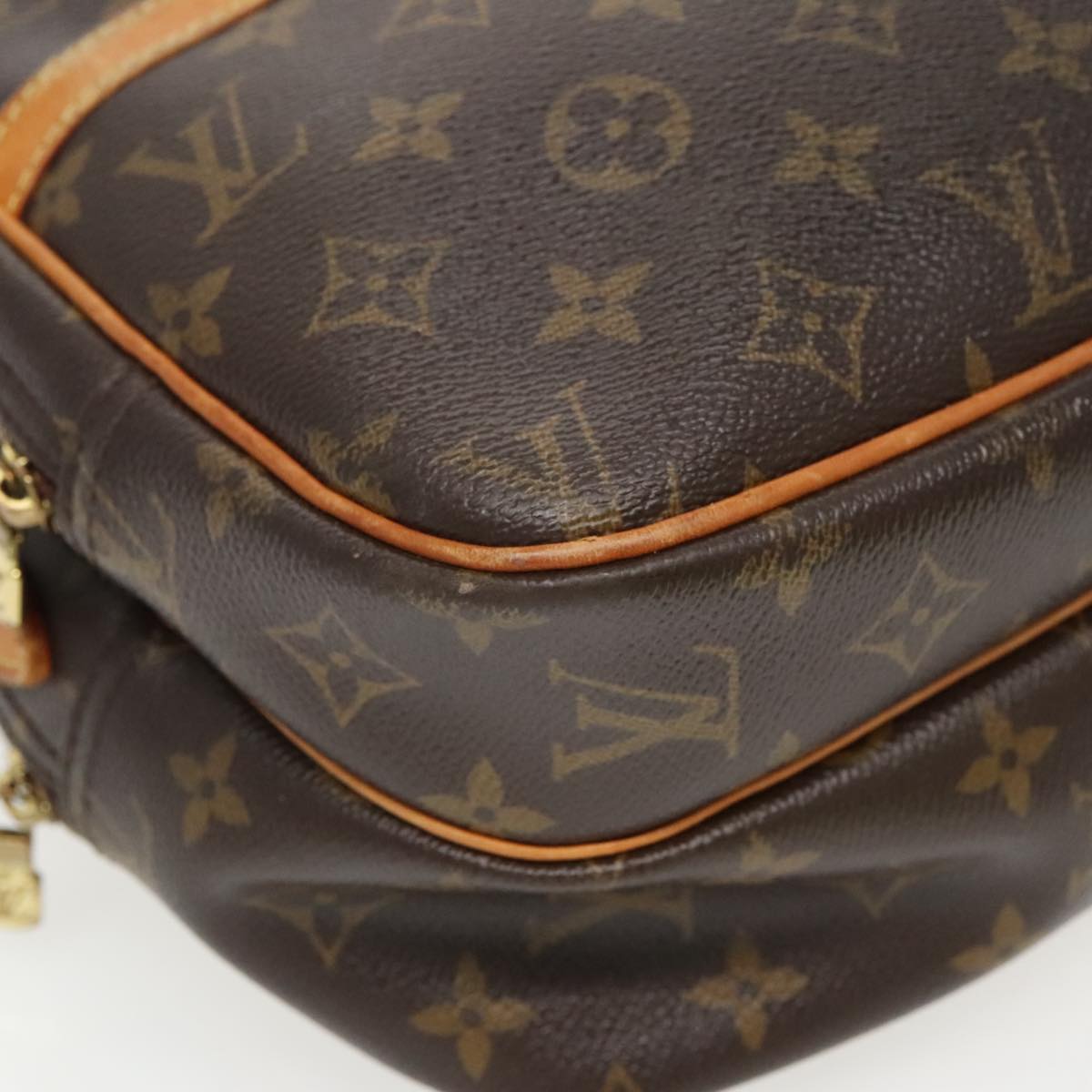 LOUIS VUITTON Monogram Reporter PM Shoulder Bag M45254 LV Auth bs19140