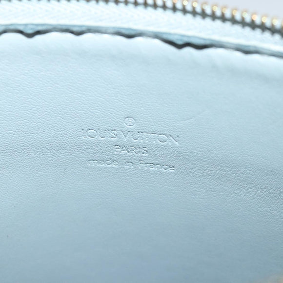 LOUIS VUITTON Monogram Vernis Motto Accessory Pouch Gris M91030 LV Auth bs19141