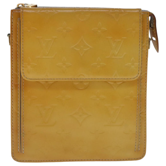 LOUIS VUITTON Monogram Vernis Motto Accessory Pouch Gris M91030 LV Auth bs19141