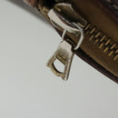 CELINE Macadam Canvas Hand Bag PVC Leather Gold Brown Auth bs19145-9
