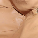 CELINE Macadam Canvas Hand Bag PVC Leather Gold Brown Auth bs19145-20