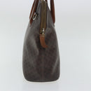CELINE Macadam Canvas Hand Bag PVC Leather Gold Brown Auth bs19145-4