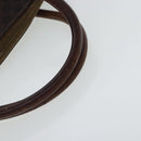 CELINE Macadam Canvas Hand Bag PVC Leather Gold Brown Auth bs19145-8
