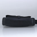 LOEWE Anagram Shoulder Bag Leather Black Silver Auth bs19153-5