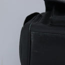 LOEWE Anagram Shoulder Bag Leather Black Silver Auth bs19153-14