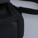 LOEWE Anagram Shoulder Bag Leather Black Silver Auth bs19153-15