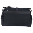 LOEWE Anagram Shoulder Bag Leather Black Silver Auth bs19153-2